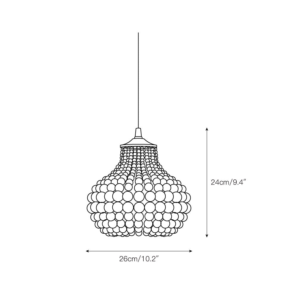 Avenelette Beaded lampă suspendată