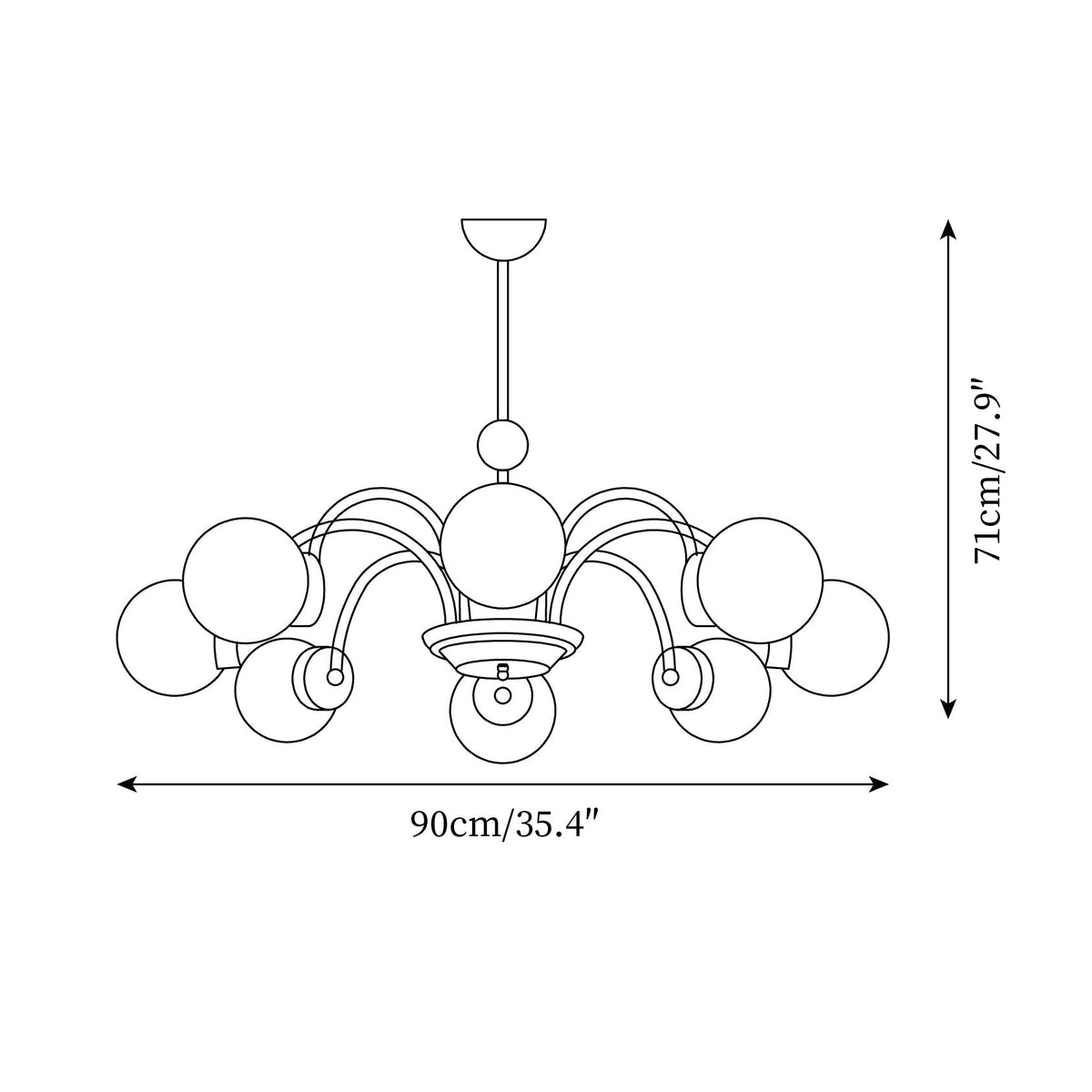 Pivone candelabru