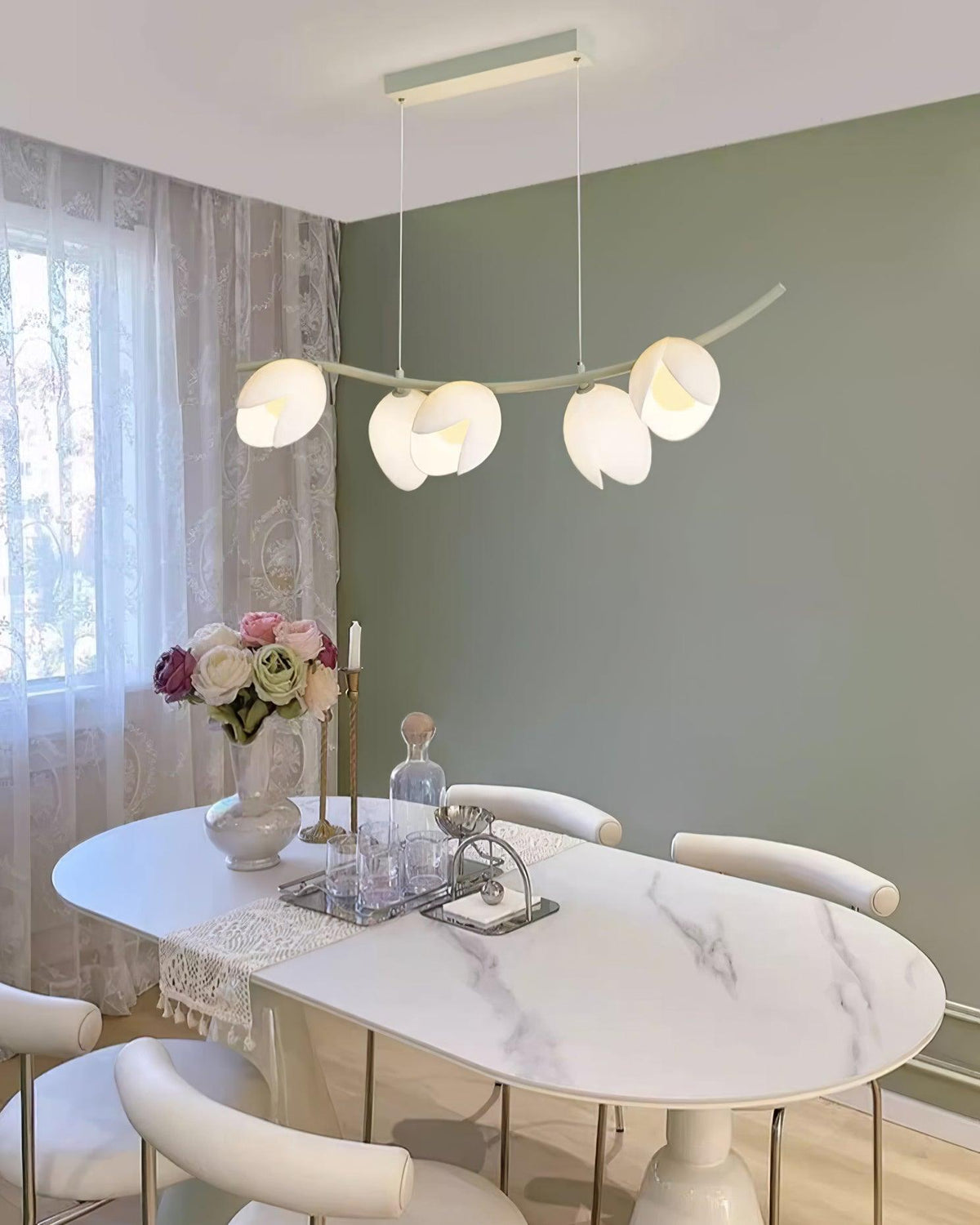 Pistachio lampă suspendată, elegantă, în stil de artă nordică