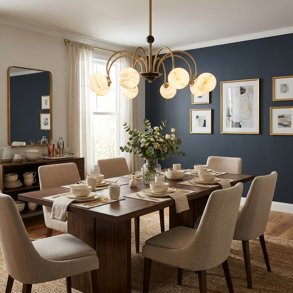 Norcombe Candelabru din alabastru