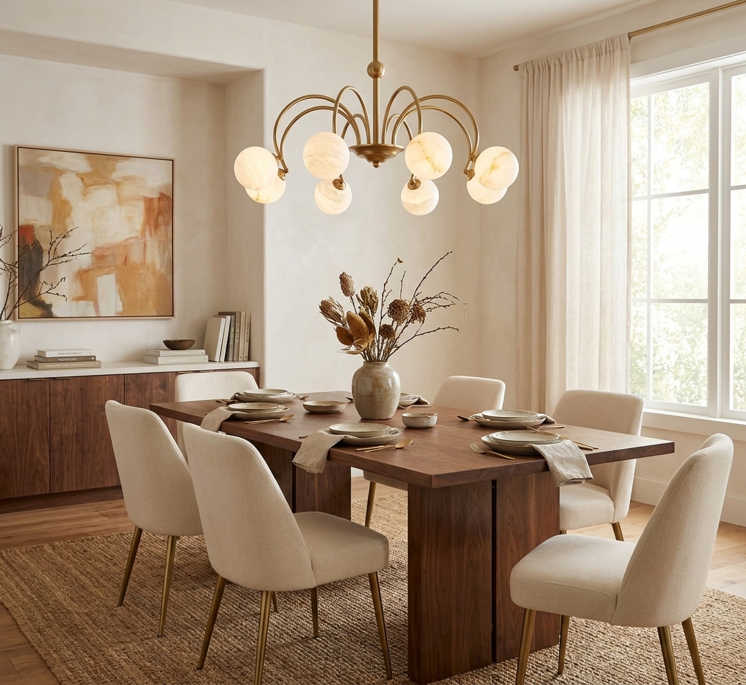 Norcombe Candelabru din alabastru