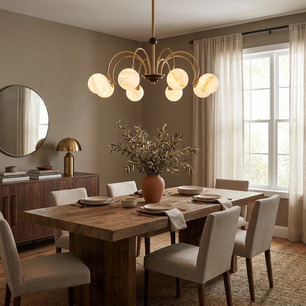 Norcombe Candelabru din alabastru