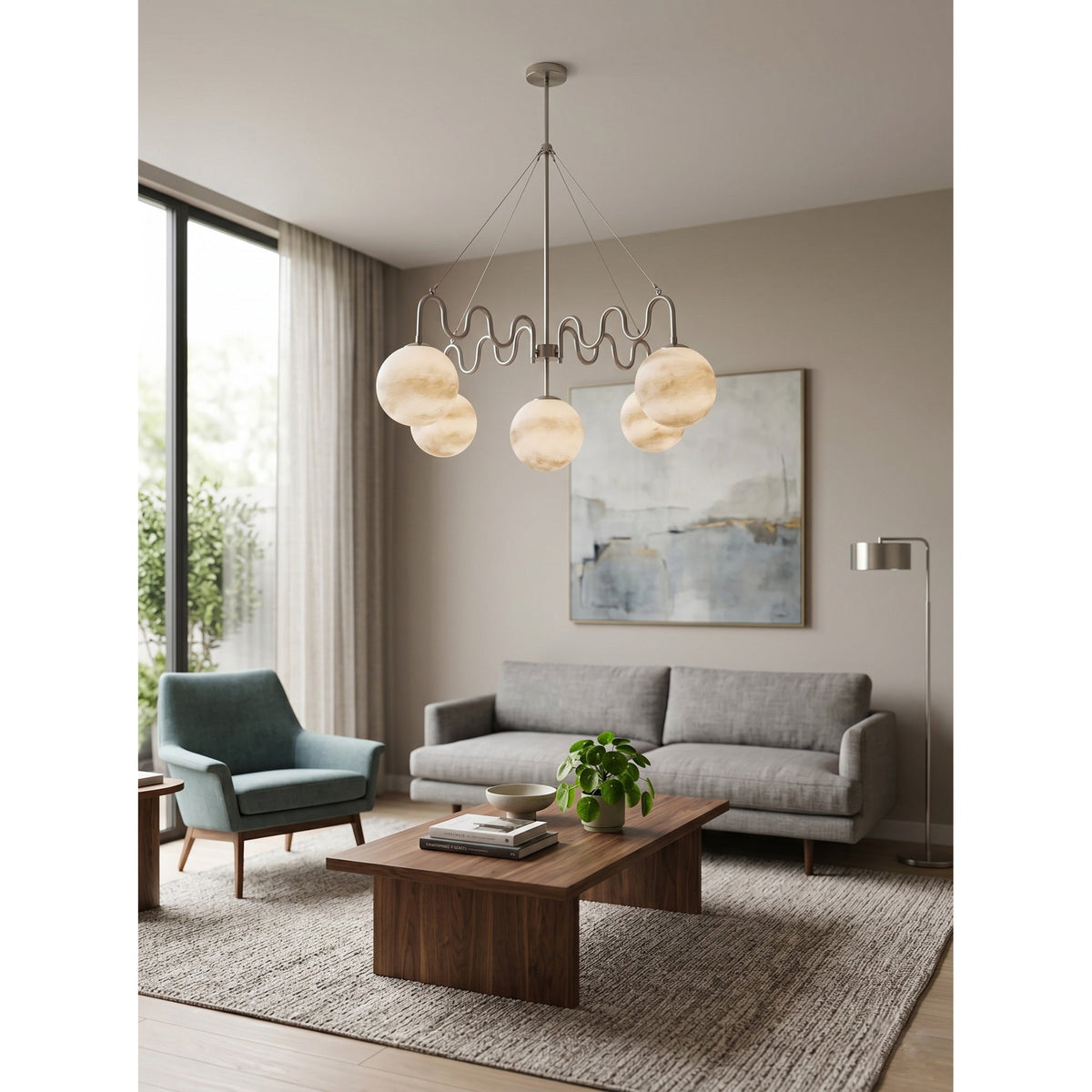 Eirinissa candelabru echilibrat din sticlă
