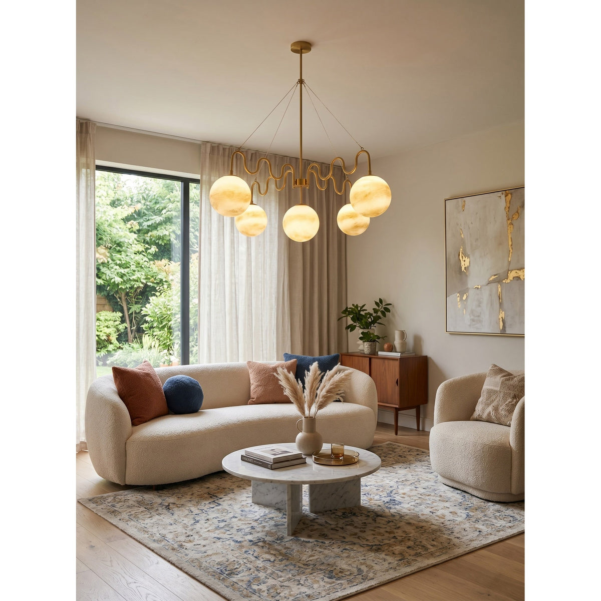 Eirinissa candelabru echilibrat din sticlă