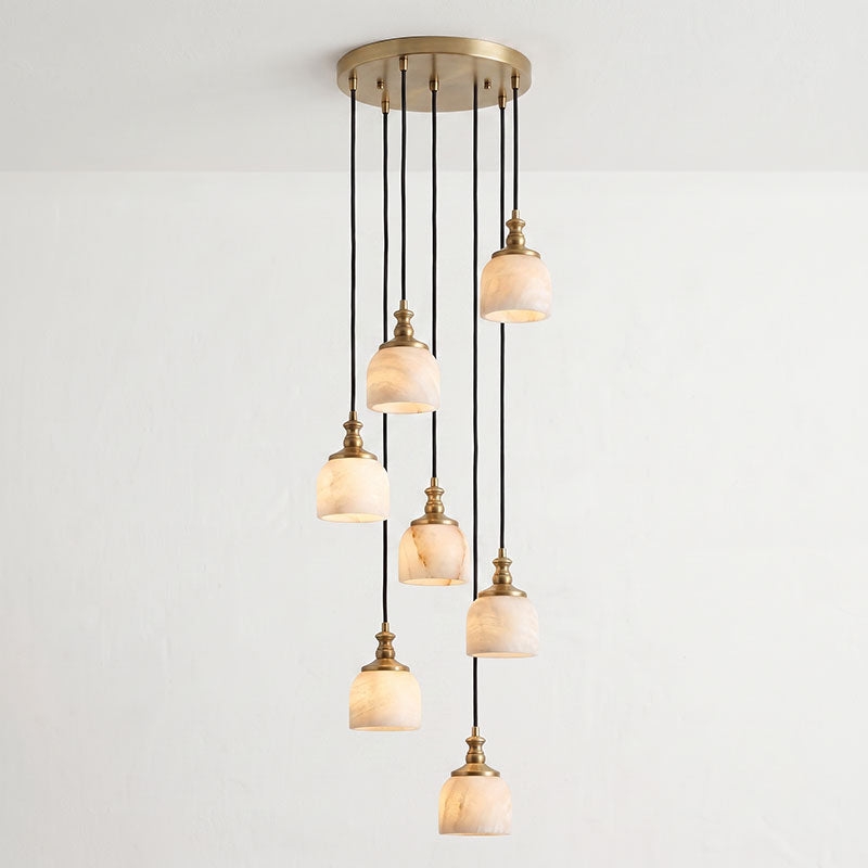 Stonewick candelabru din alabastru, în grup
