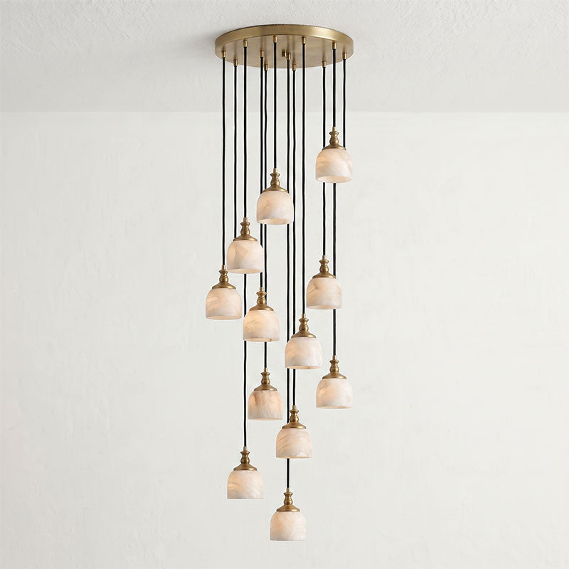 Stonewick candelabru din alabastru, în grup
