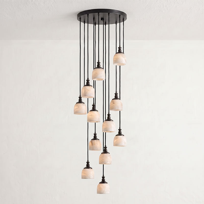 Stonewick candelabru din alabastru, în grup