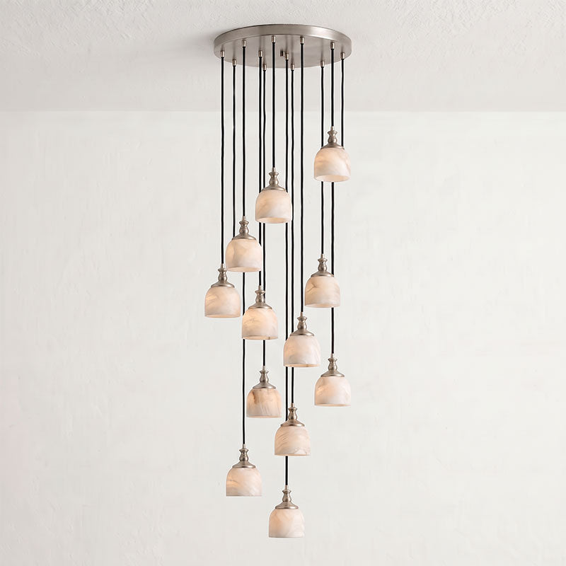 Stonewick candelabru din alabastru, în grup