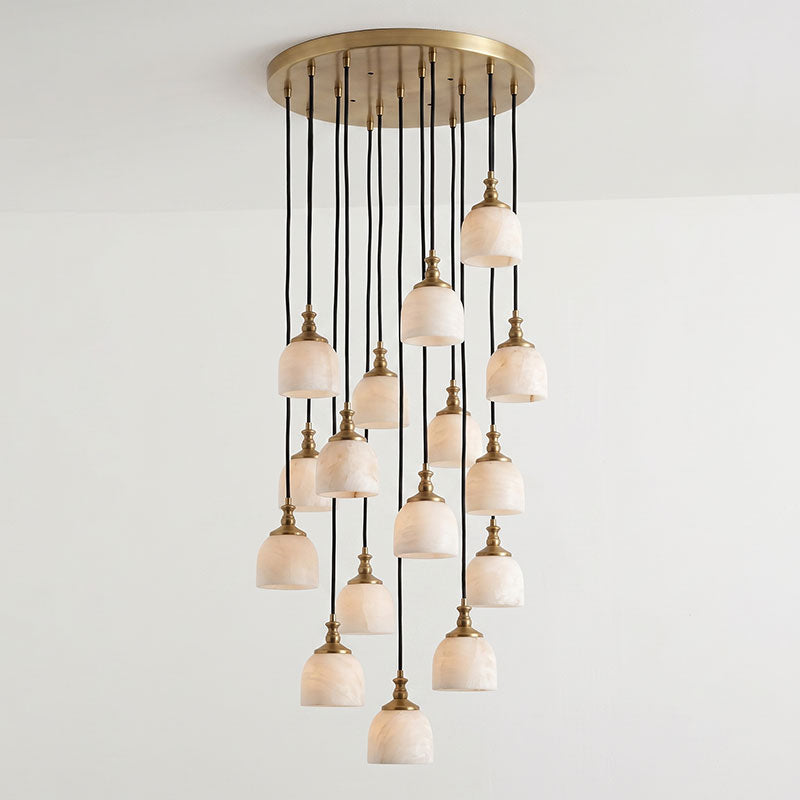 Stonewick candelabru din alabastru, în grup