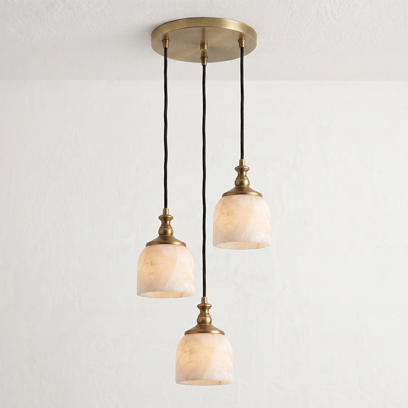 Stonewick candelabru din alabastru, în grup