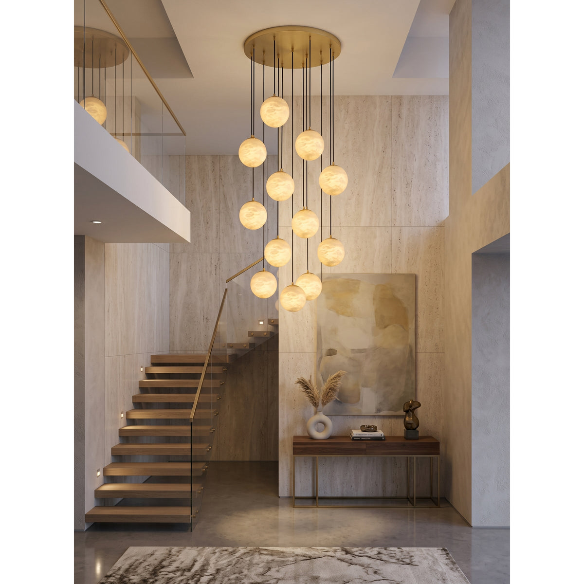Savina candelabru din alabastru