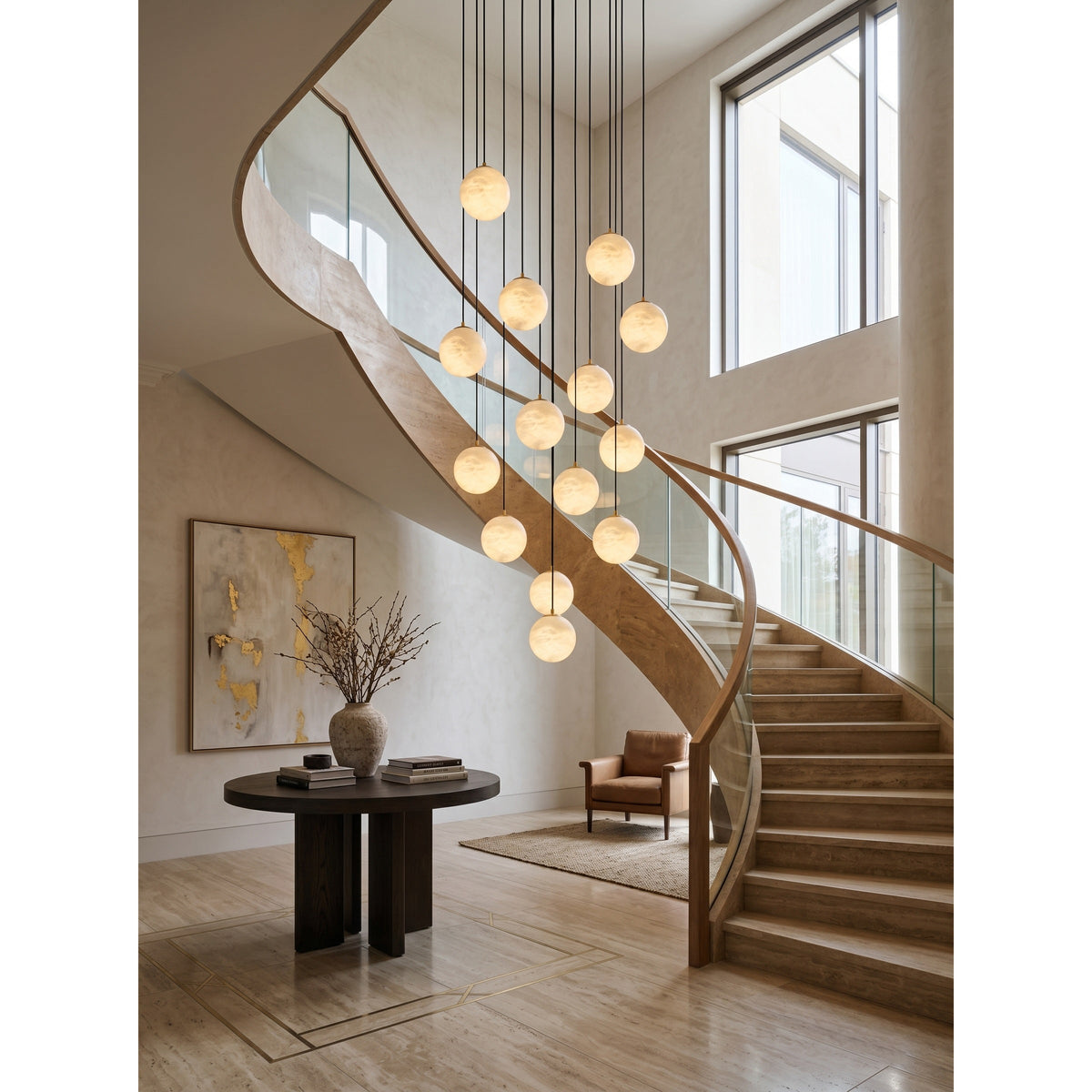 Savina candelabru din alabastru