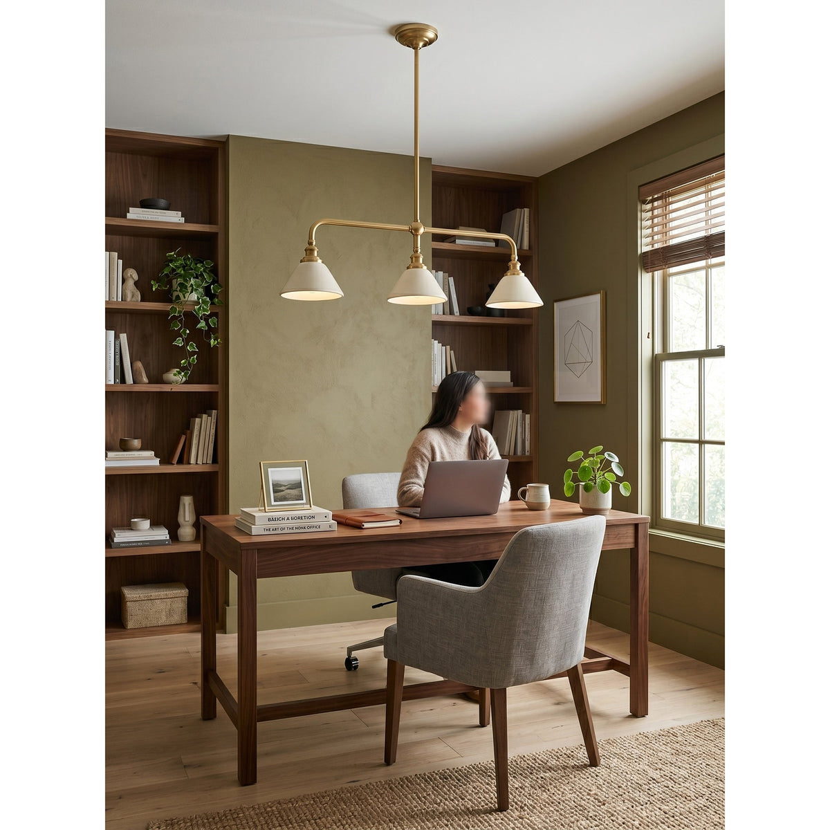 Oriivaria Eleganță din alamă candelabru 3 surse de lumină