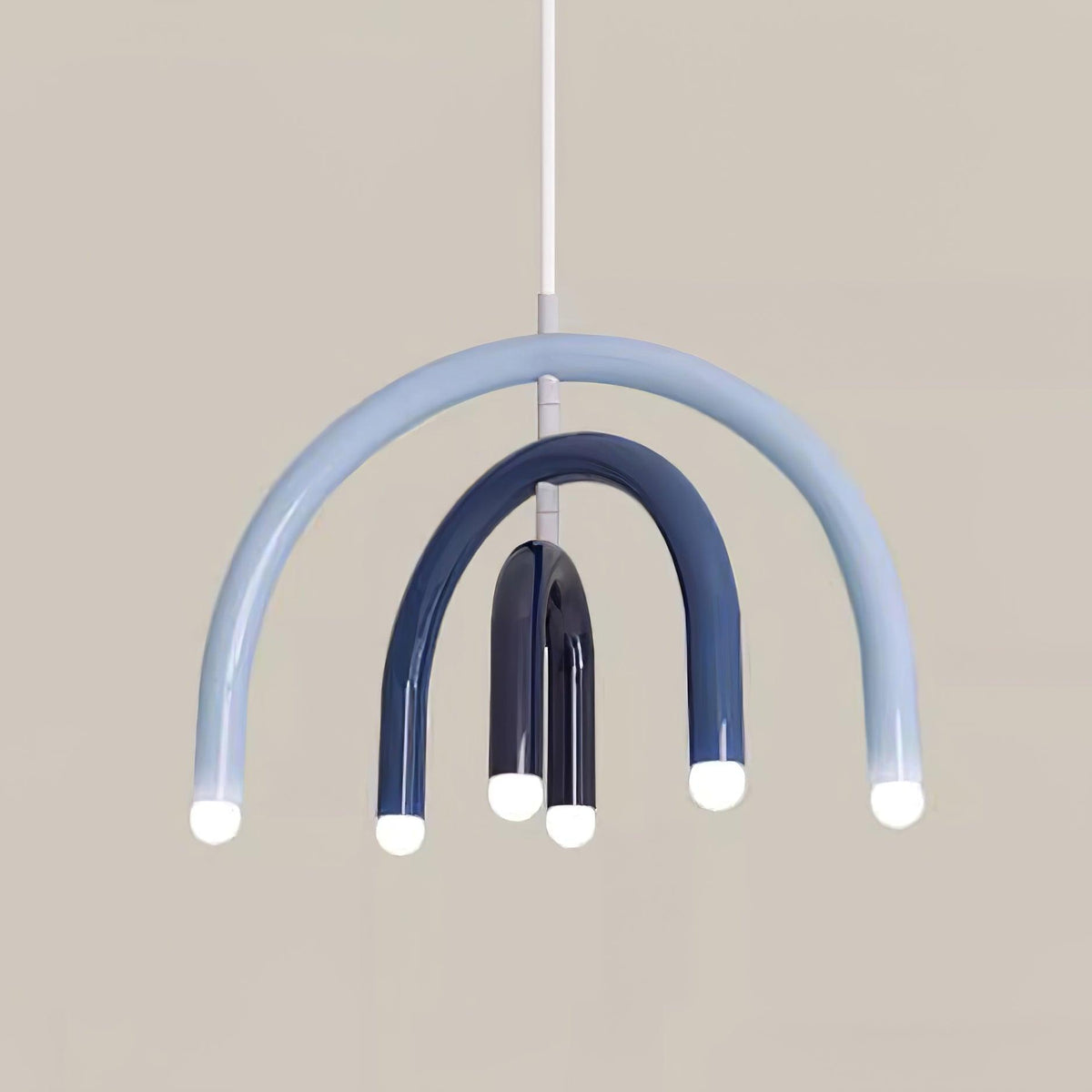 Lampă suspendată Rainbow modern Arc din metal pentru living și sufragerie