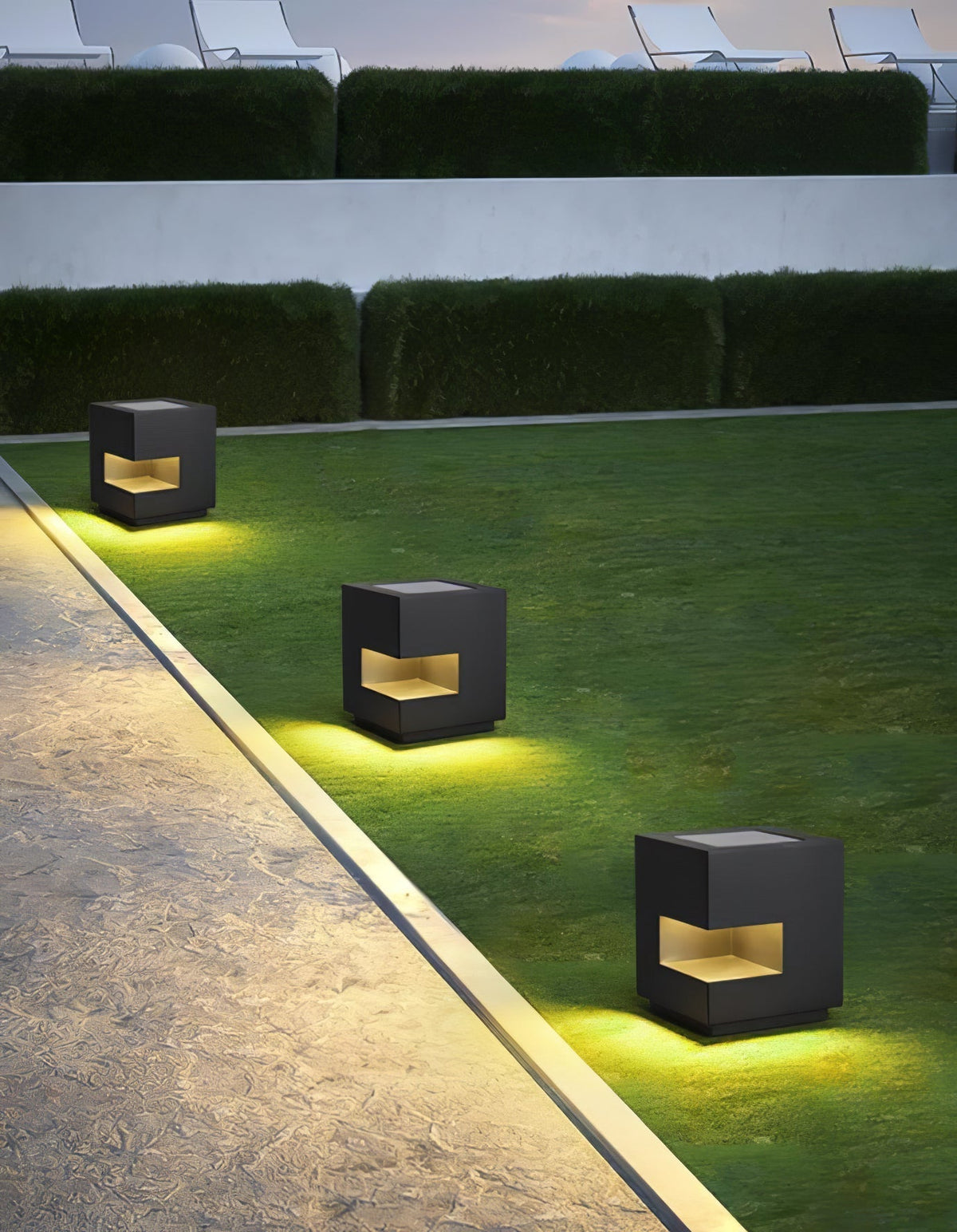Aki corp de iluminat pentru exterior din acril, modern