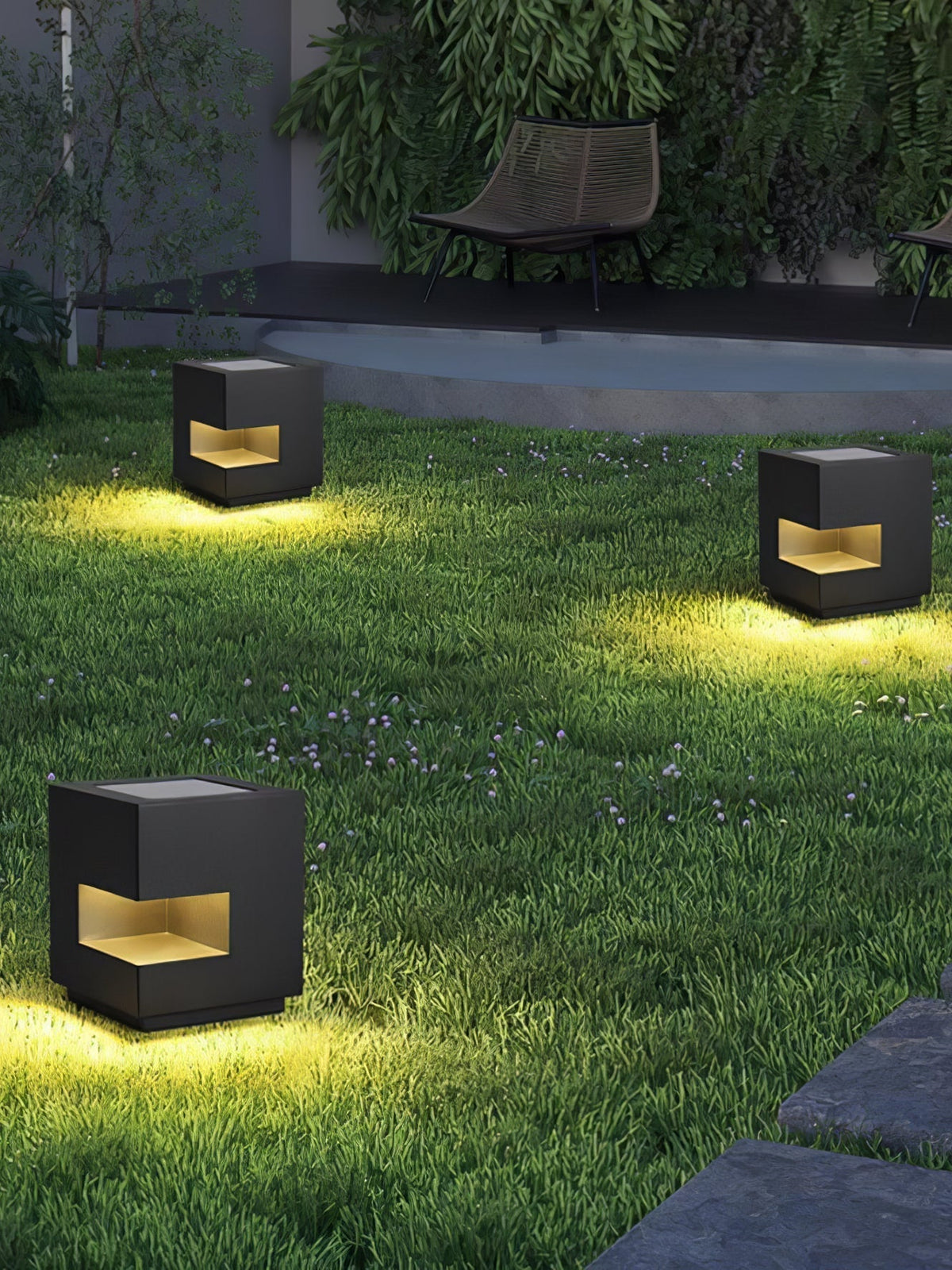 Aki corp de iluminat pentru exterior din acril, modern