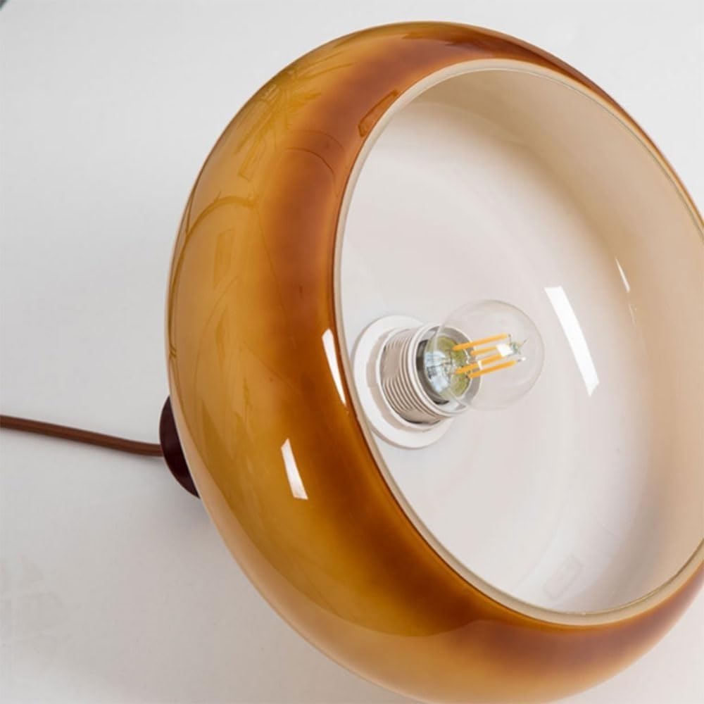 Arisha lampă suspendată din sticlă, vintage, LED, pentru living