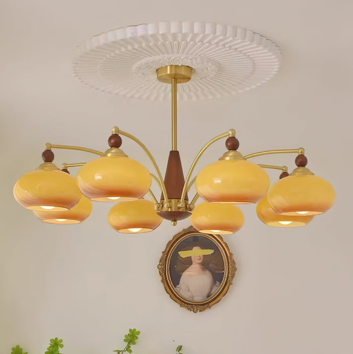 Charlotte candelabru, retro, în grup