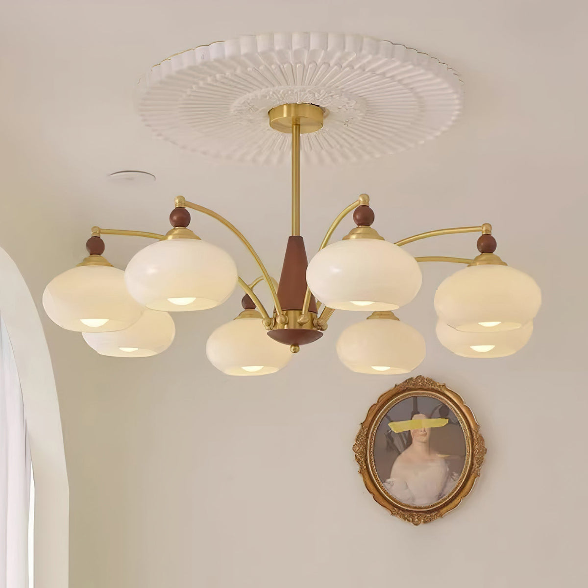 Charlotte candelabru, retro, în grup