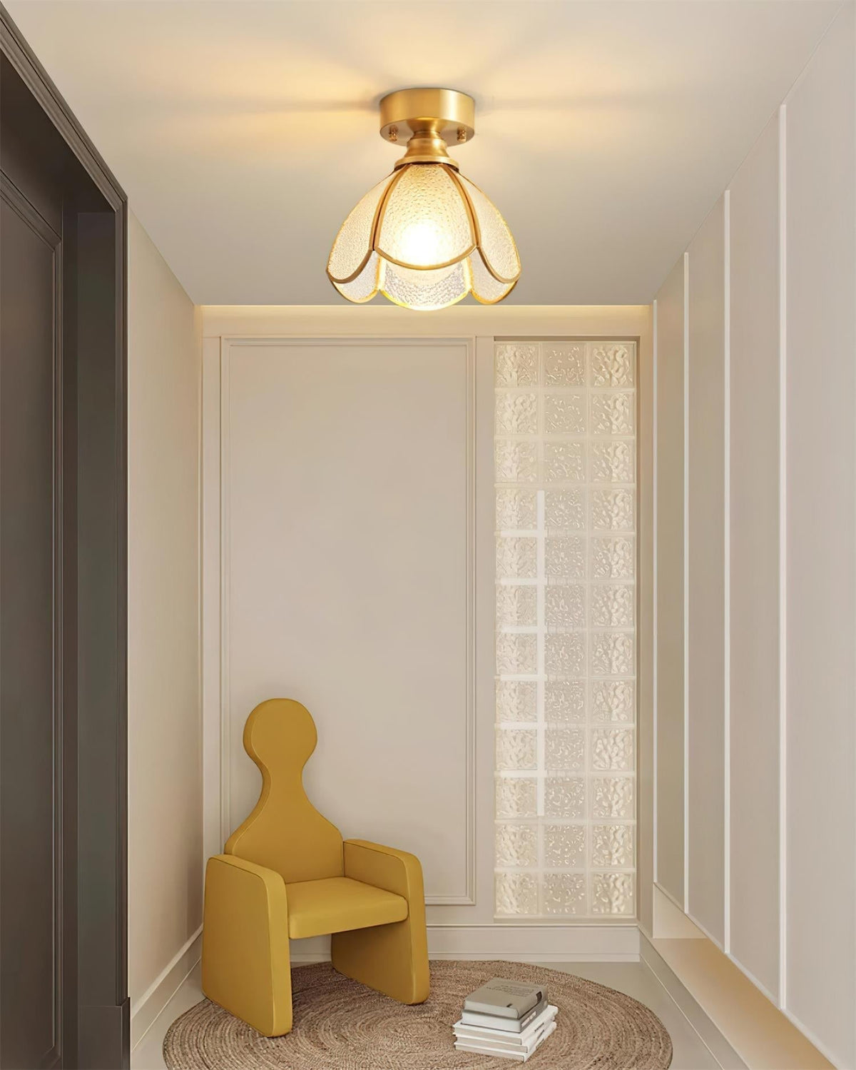 Nexo Tiffany Style plafonieră din sticlă colorată