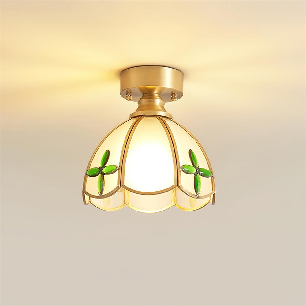 Nexo Tiffany Style plafonieră din sticlă colorată