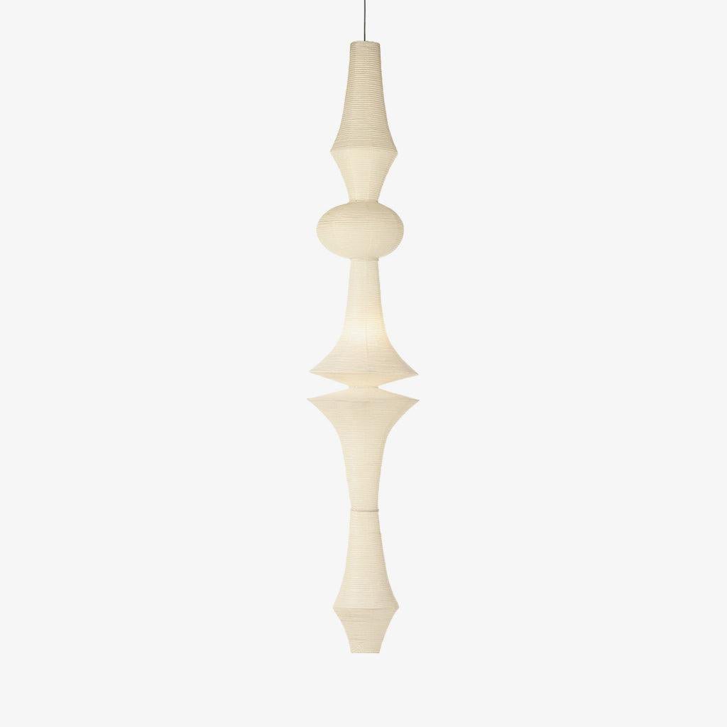 Faye lampă suspendată din hârtie, sculpturală, verticală