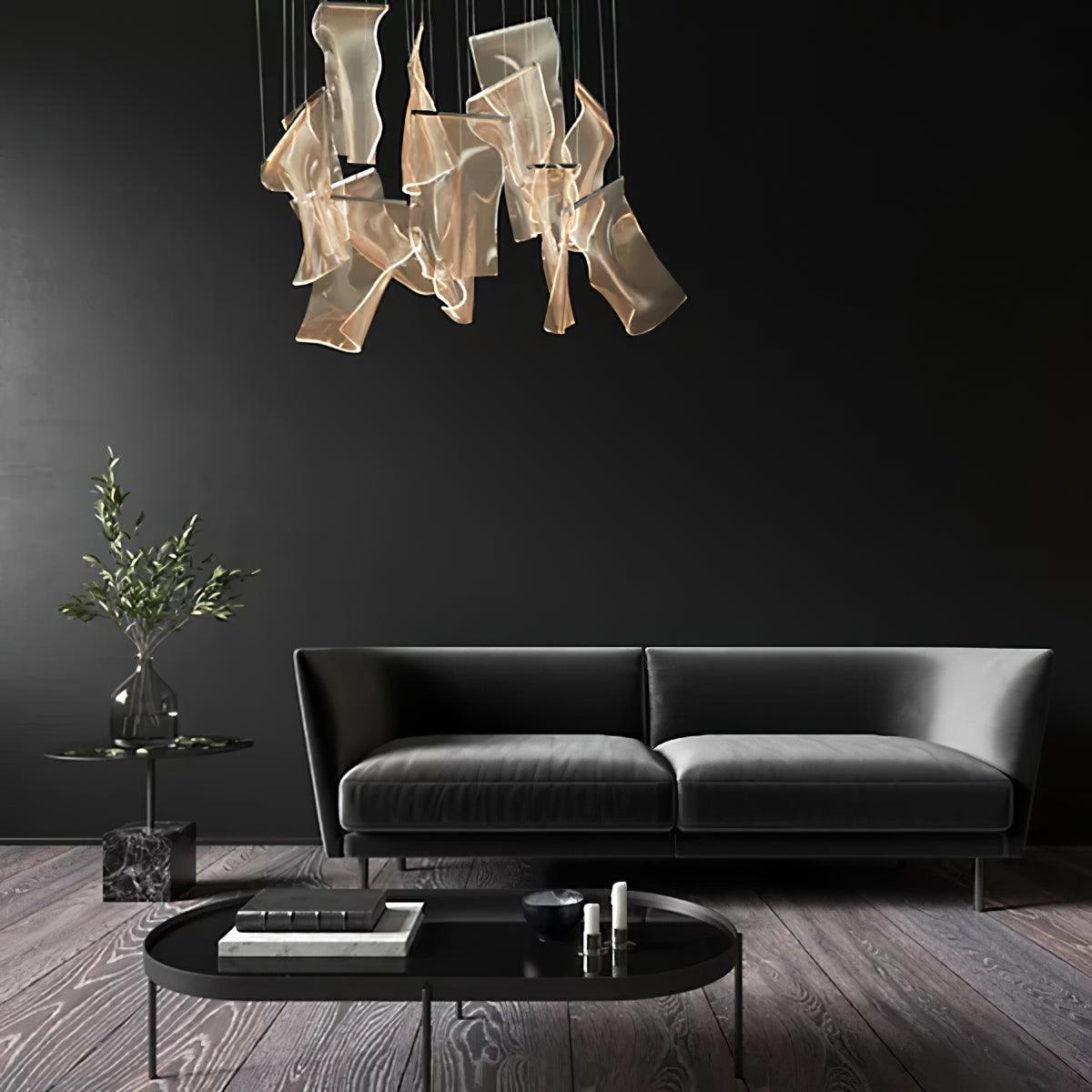 Lucuian candelabru Acrilic LED Abstract Flotant