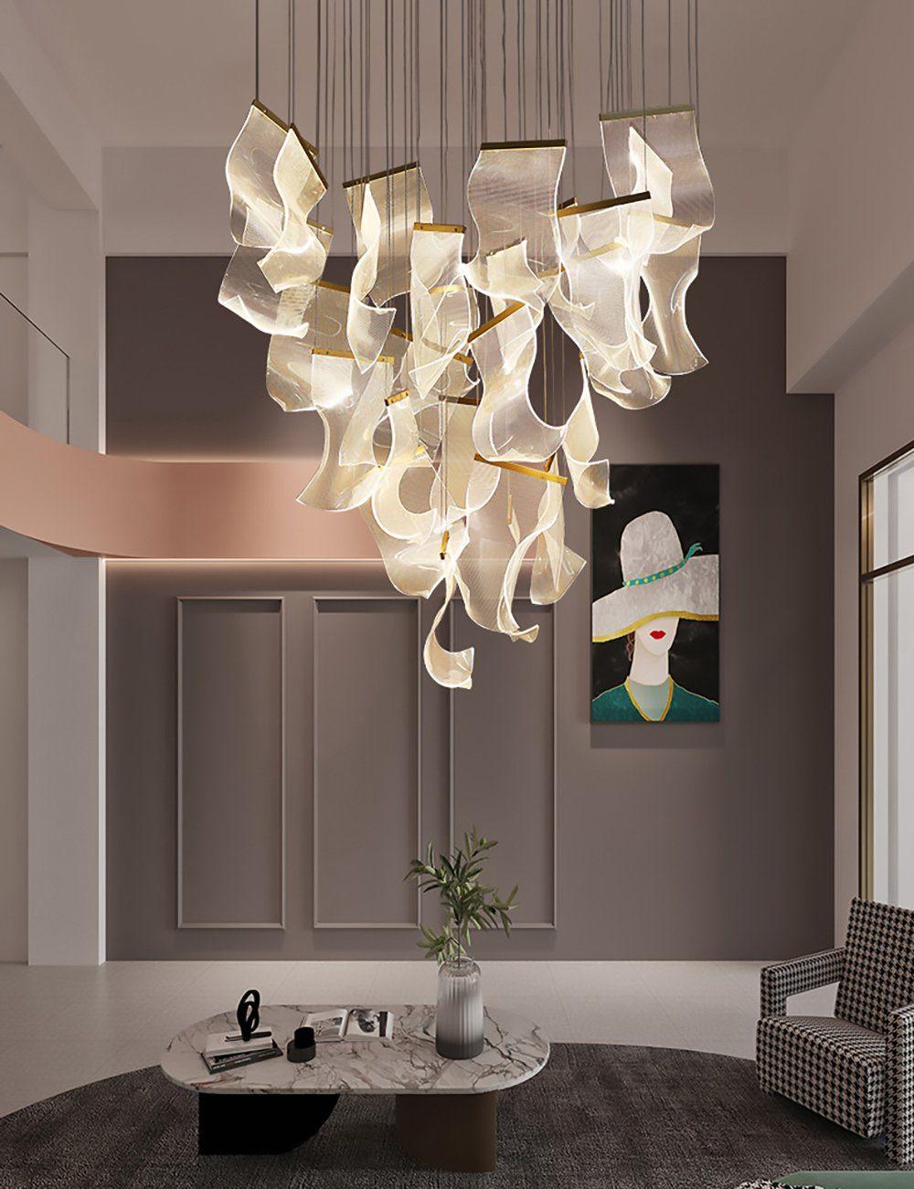 Lucuian candelabru Acrilic LED Abstract Flotant