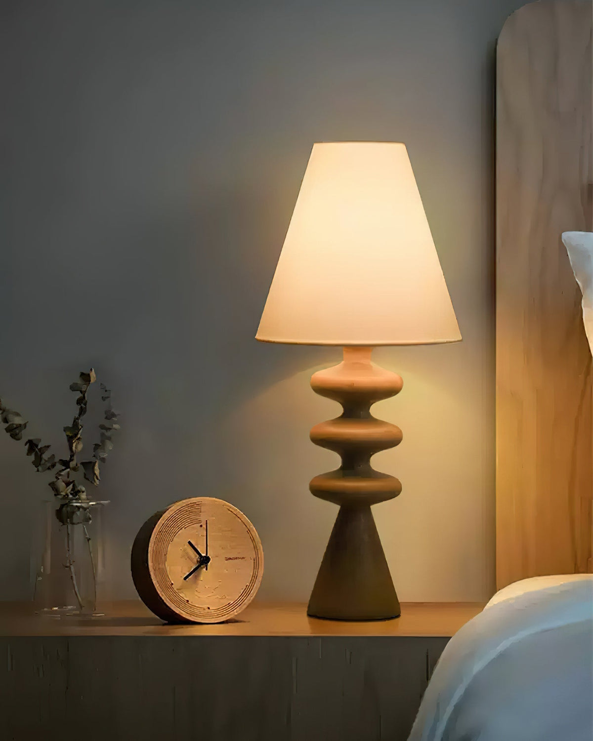 Zelms lampă de masă modernă din lemn