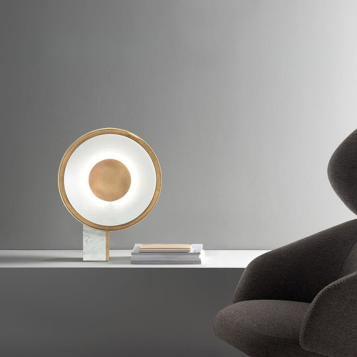 Tessain lampă de masă minimalistă din marmură