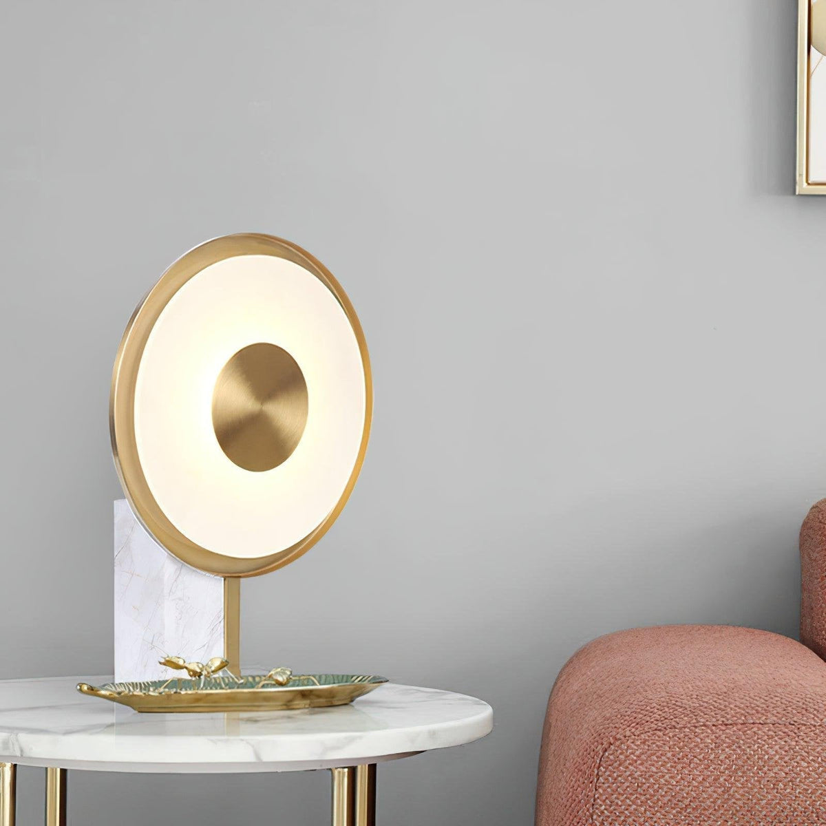 Tessain lampă de masă minimalistă din marmură