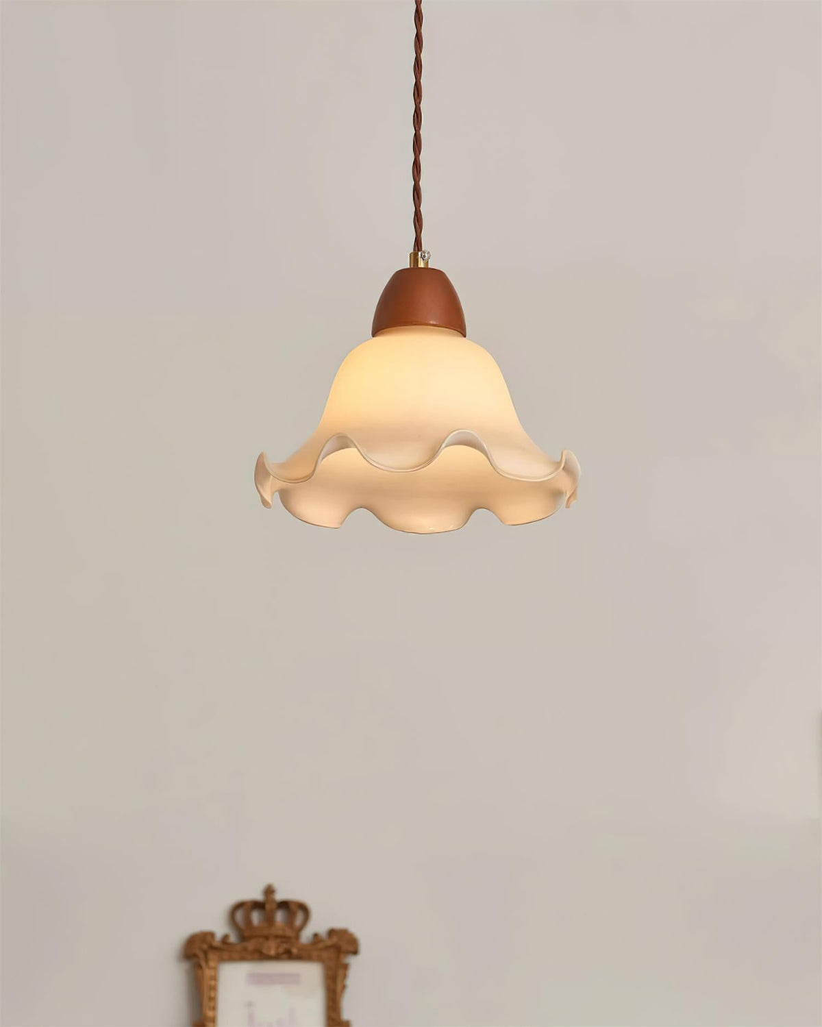Glyna lampă suspendată, ondulată