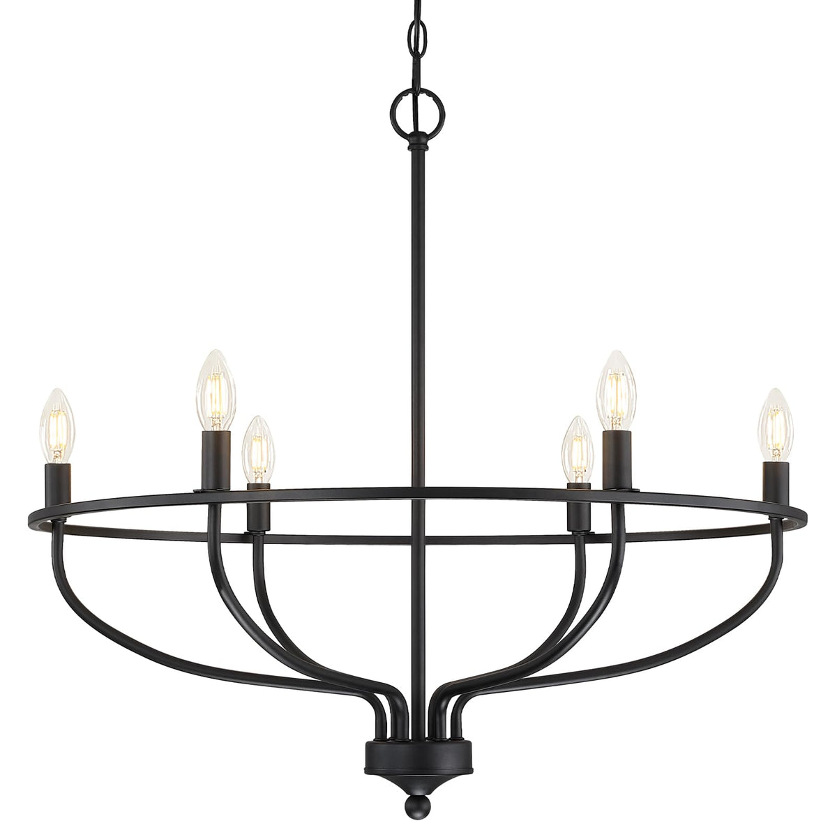 Silva industrial metal Candle candelabru negru/Champagne living/dormitor