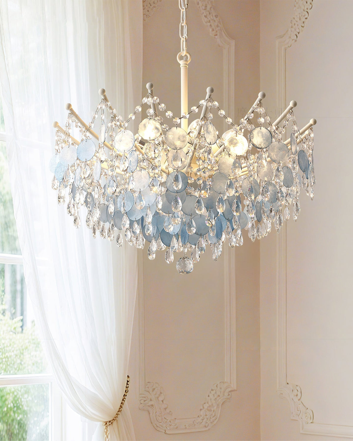 Avenorira Capiz Bead candelabru
