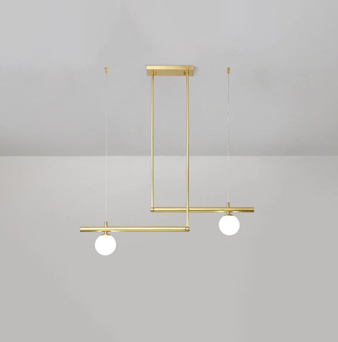 Estix lampă suspendată liniară din alamă minimalistă