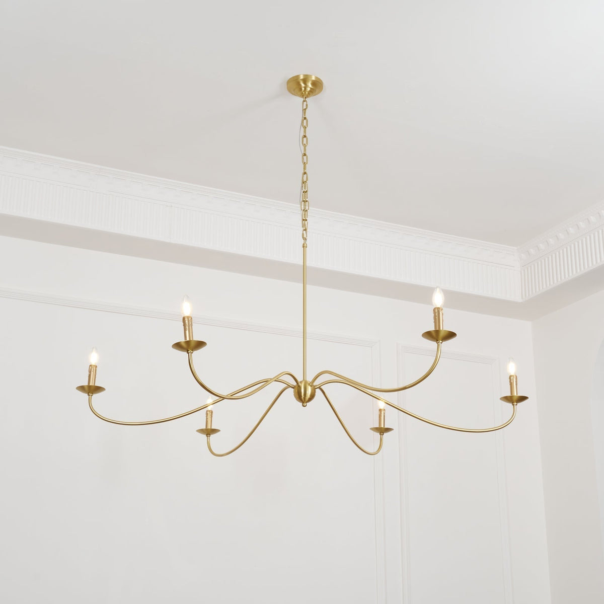 Varese candelabru, tip lumânare, cu 6 surse de lumină