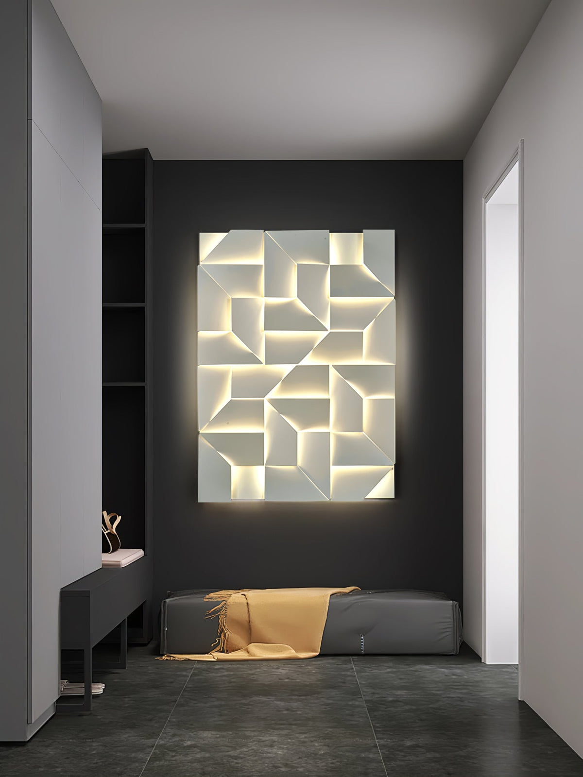 Deloza Shadows Rechargeable Grand Sconce aplică de perete