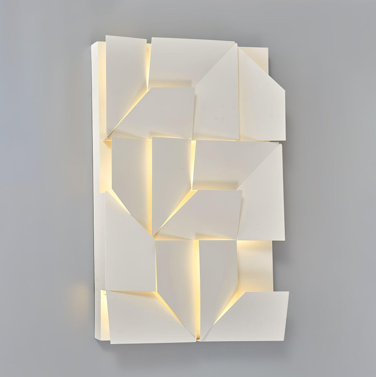 Aplică de perete 3D Geometric Panels stratificat Light Art Reglare prin telecomandă modern