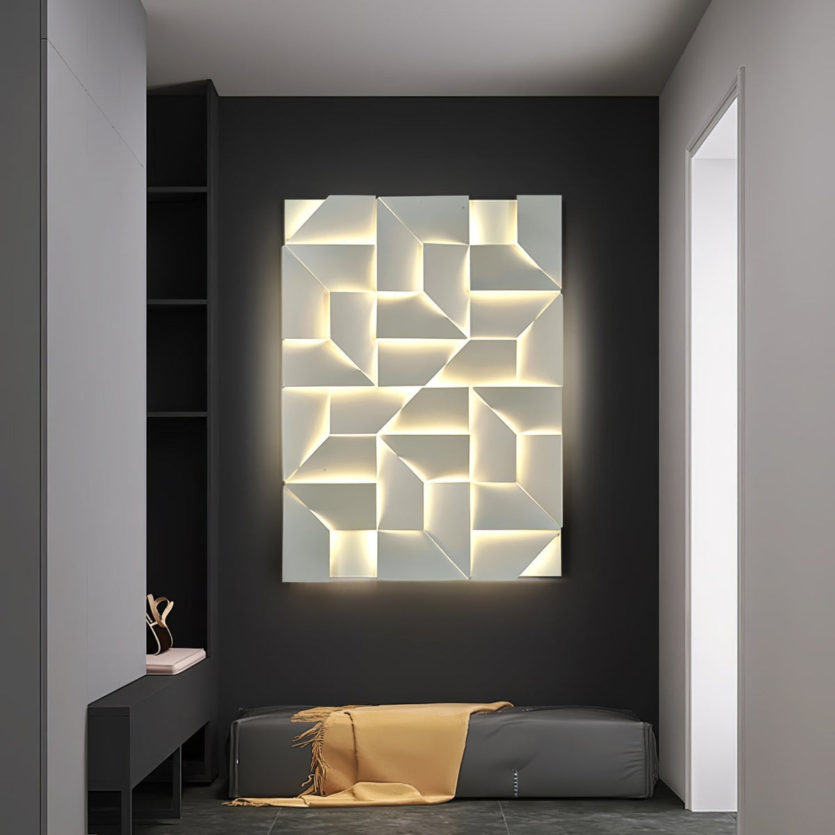 Deloza Shadows Rechargeable Grand Sconce aplică de perete