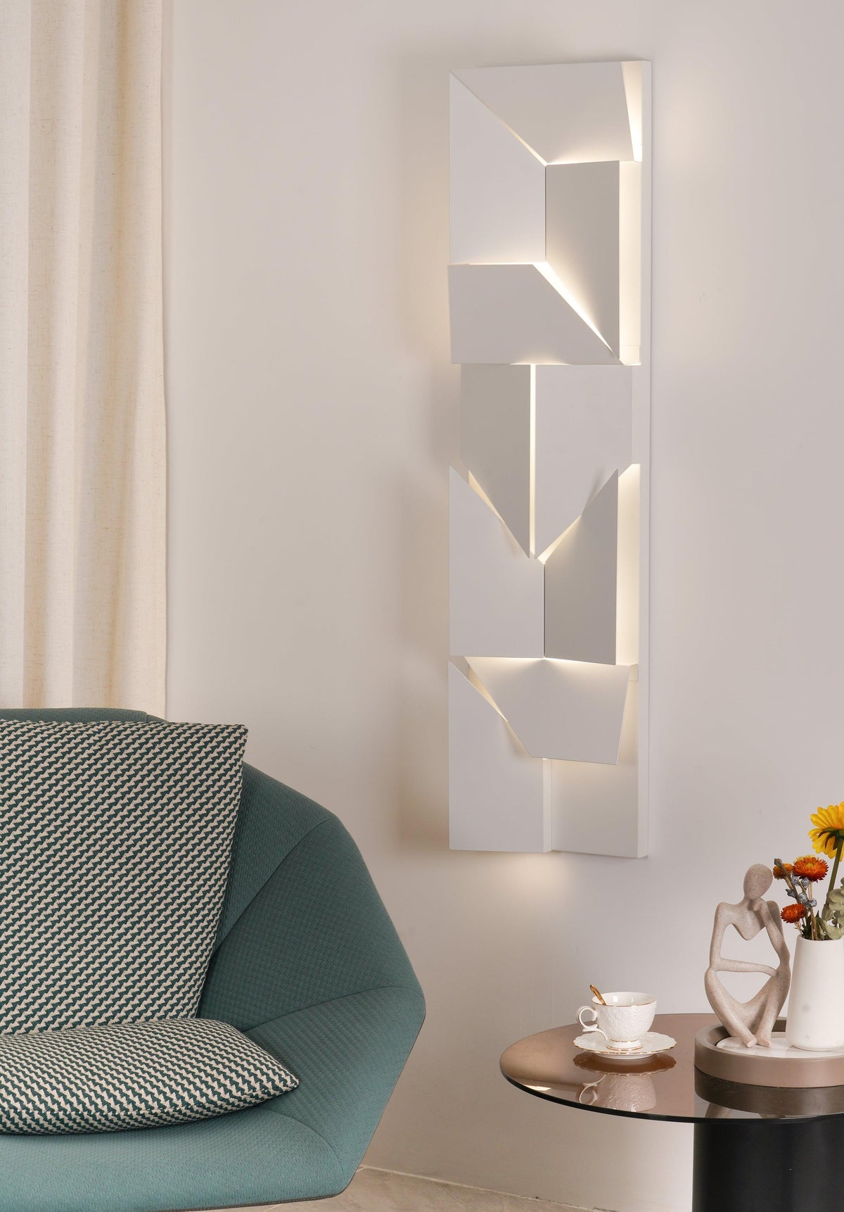 Deloza Shadows Rechargeable Grand Sconce aplică de perete