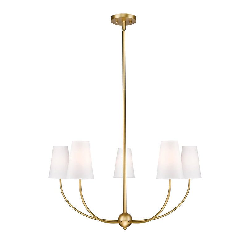 Mirearia candelabru cu abajur textil