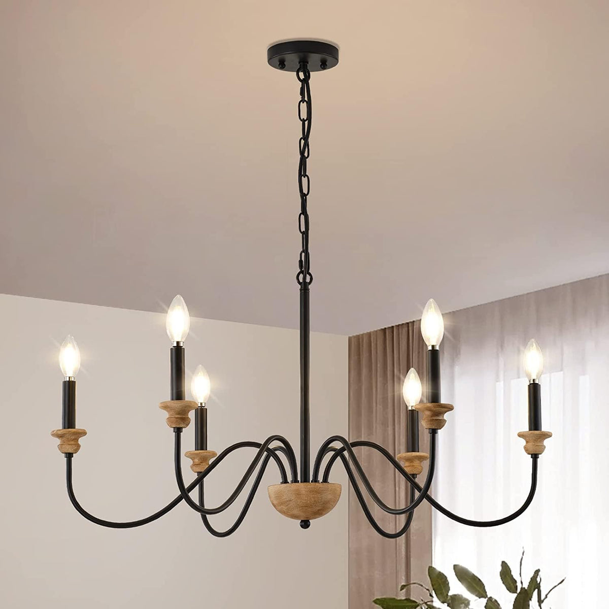 Syliira candelabru din lemn