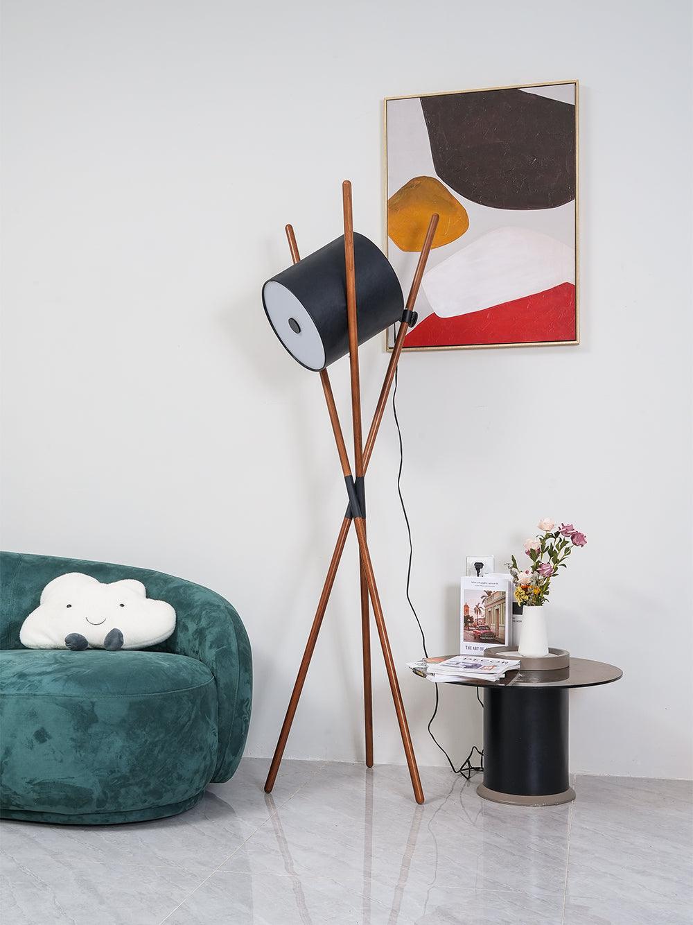 Syloena lampadar contemporan din lemn