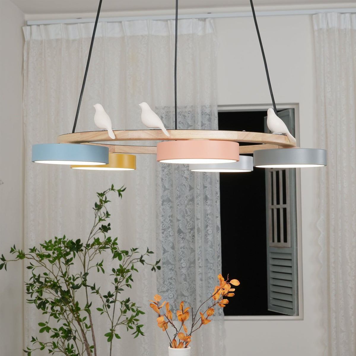 Cliff candelabru rotund cu schimbare culoare