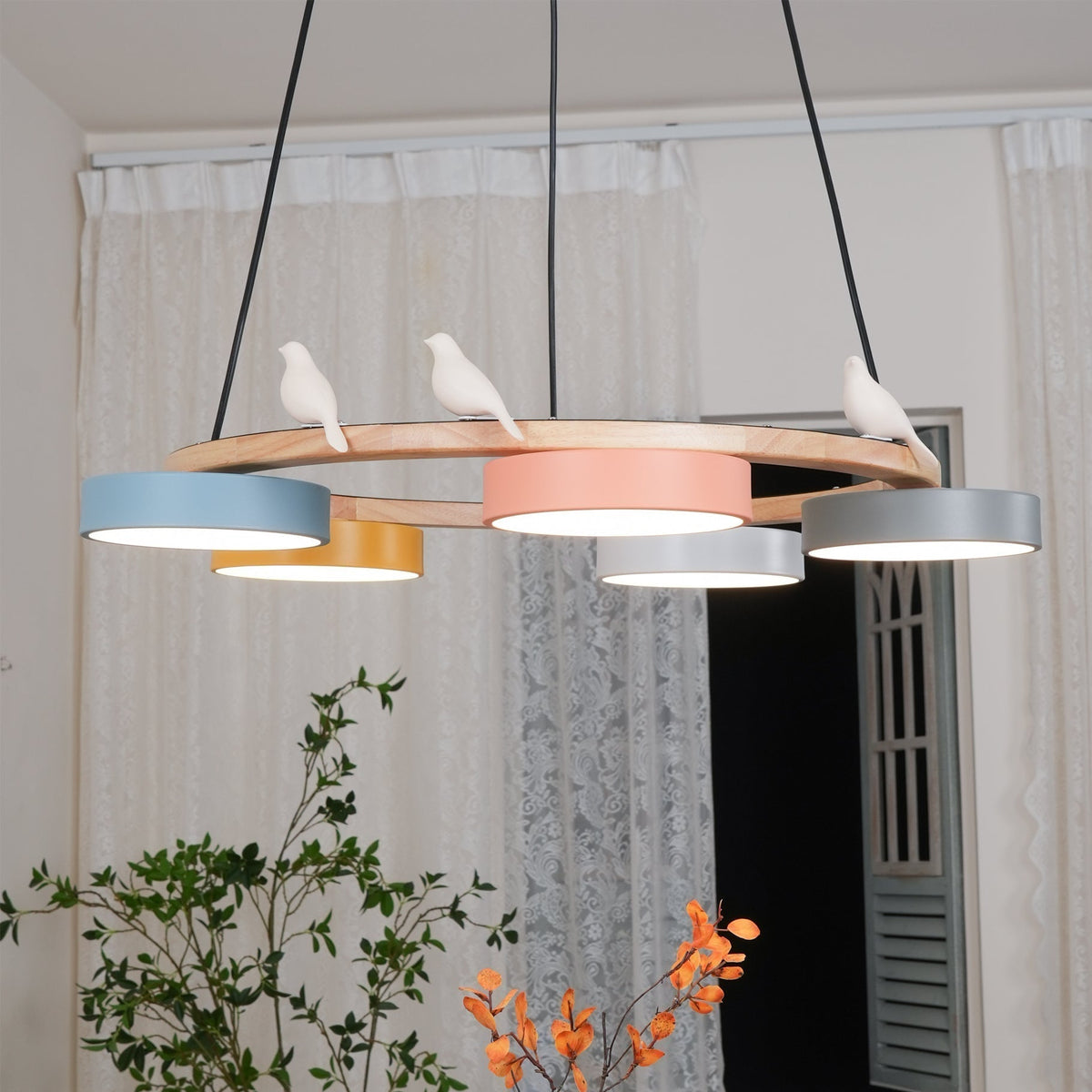 Cliff candelabru rotund cu schimbare culoare