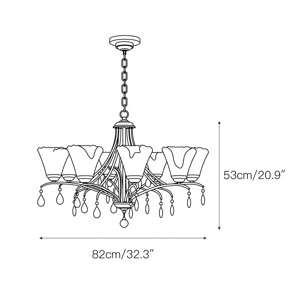 Luxisella candelabru din cristal