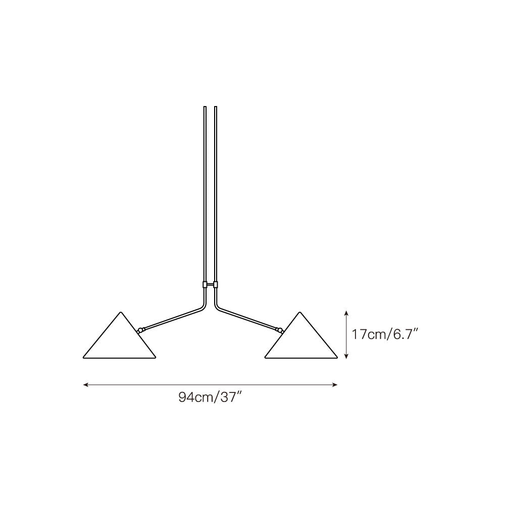 Norvayne Slide 2 Arm lampă suspendată