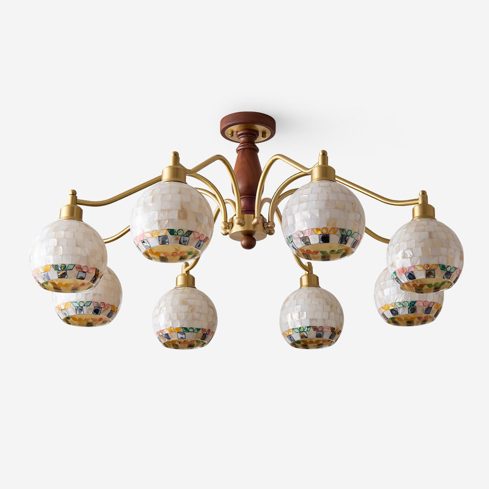 Orelerira candelabru, cu glob
