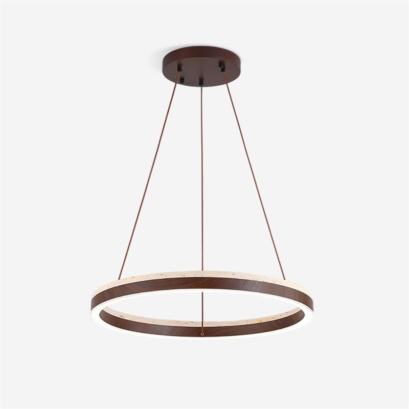 Loren candelabru cu Geometrie din travertin