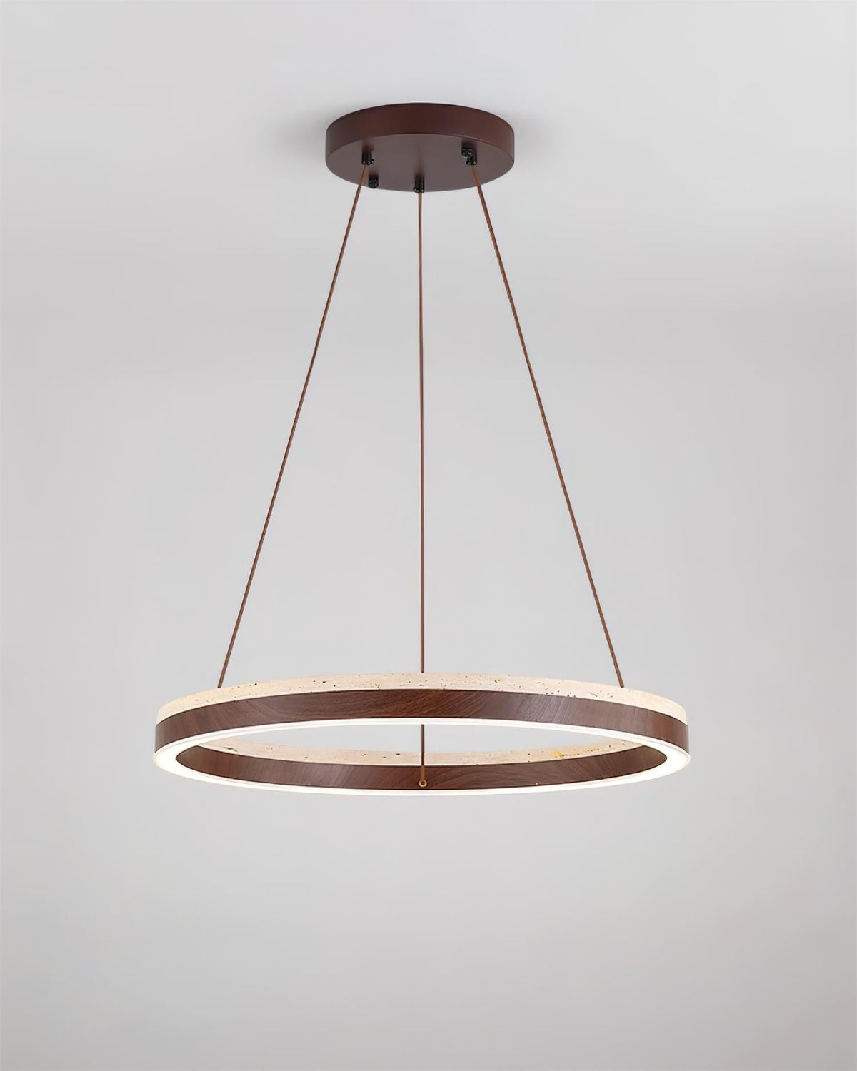 Loren candelabru cu Geometrie din travertin